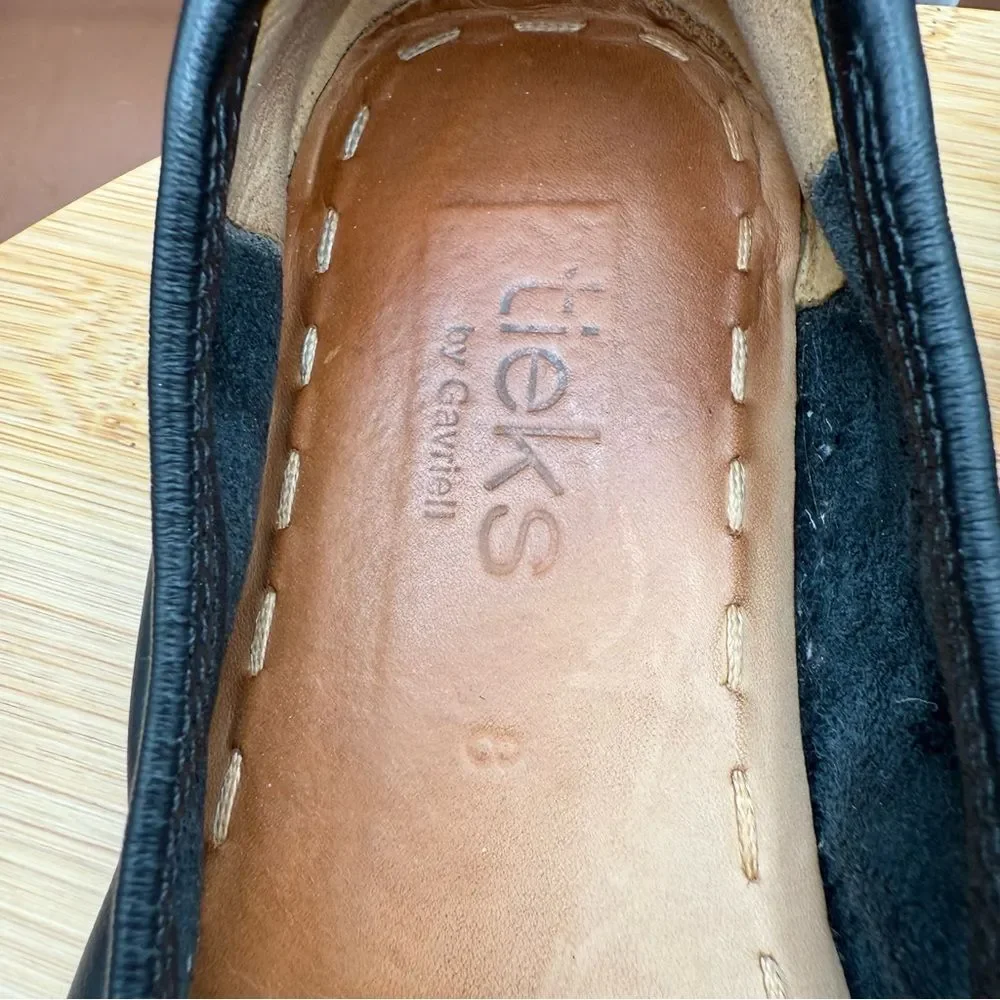 Tieks by Gavrieli Ballet Flats Foldable Shoes Black Matte Leather Women’s Size 8